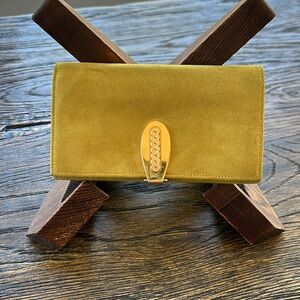 Loewe bifold yellow clasp wallet